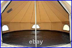 WHITEDUCK Regatta Canvas Bell Tent 4M Fire & Waterproof Outdoor Glamping Camping