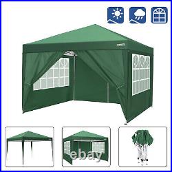 Waterproof 10'10' Right Angle Folding Tent Pop-up Canopy Tent with Carry Bag