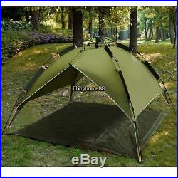 Waterproof 2-4 People Automatic Instant Pop up Family Tent Camping Hiking Tent U