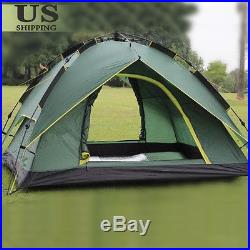 Waterproof 3-4 People Automatic Instant Pop Up Family Tent Camping Hiking Tent