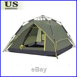 Waterproof 3-4 People Automatic Instant Pop Up Family Tent Camping Hiking Tent