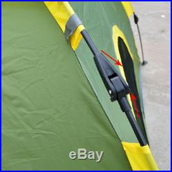 Waterproof 3-4 People Automatic Instant Pop Up Tent Green Camping Hiking Tent