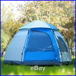 Waterproof 5-6 People Automatic Instant Pop Up Tent Family Camping Hiking Tent