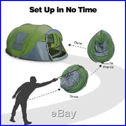 Waterproof 5-6 Person 4 Season Camping Tent Portable Pop Up Quick Shelter Hiking
