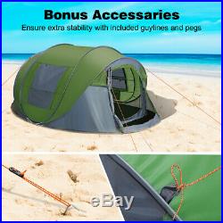 Waterproof 5-6 Person 4 Season Camping Tent Portable Pop Up Quick Shelter Hiking