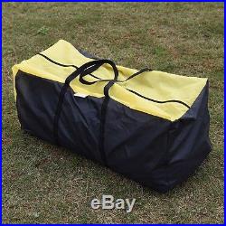 Waterproof 6-9 Person 3+1 Room Camping Tent Hiking Two Layer Backpack US Ship