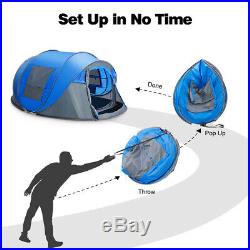 Waterproof All Season 5-6 People Instant Pop Up Family Tent Camping Hiking Tent