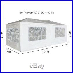 Waterproof Gazebo Canopy Party Tent Wedding Outdoor Pavilion Cater 10'x20'/30