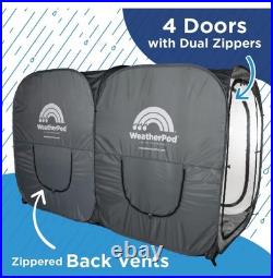 WeatherPod Sideline XXL PodSIDXXL Person Pop-Up Weather Pod Gray
