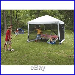 Wenzel Smartshade 10' x 10' Tailgating Picnic Pop Up Screen House Canopy Tent