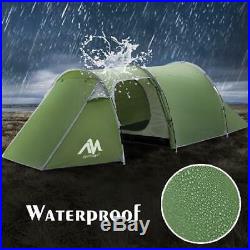 Winter 2 Rooms Tent Camping 3-4 Person Ultra-thin 2 Tunel Waterproof Double-side