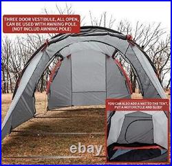 Wolf Walker Motorcycle Tent For Camping 2-3 Person Waterproof Instant Tents