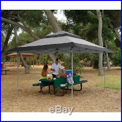Z-Shade 13 x 13 Foot Instant Gazebo Canopy Outdoor Shelter with Bug Screen, Gray
