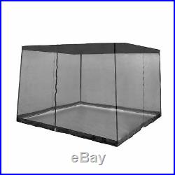 Z-Shade 13 x 13 Foot Instant Gazebo Canopy Outdoor Shelter with Bug Screen, Gray