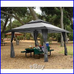 Z-Shade 13 x 13 Foot Instant Gazebo Canopy Tent Outdoor Patio Shelter, Gray