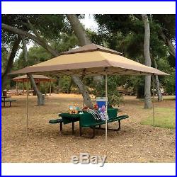 Z-Shade 13 x 13 Foot Instant Gazebo Canopy Tent Outdoor Patio Shelter, Tan Brown